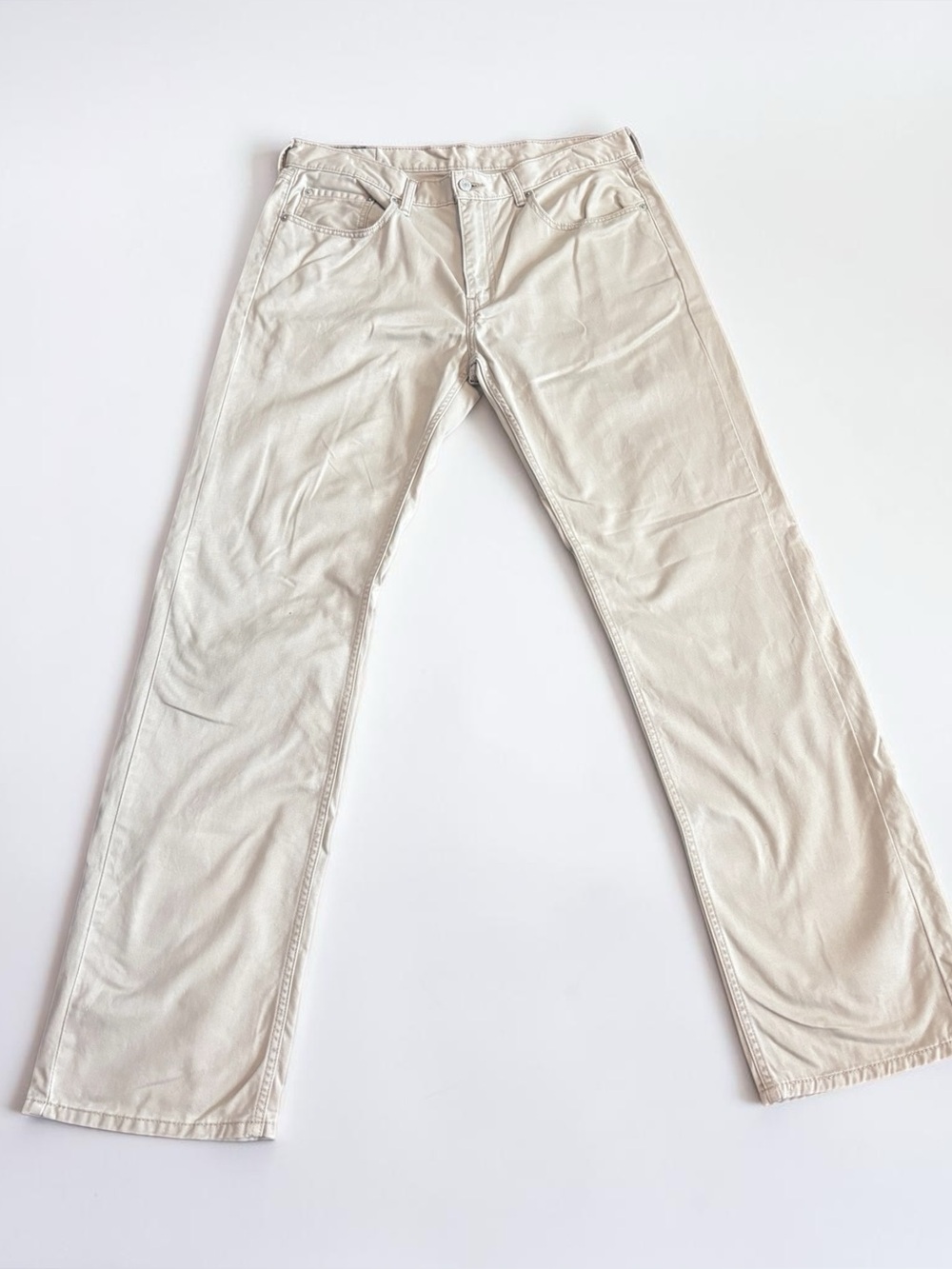 Levi's 559 Relaxed Straight Khaki Beige Jeans Men's 34x34